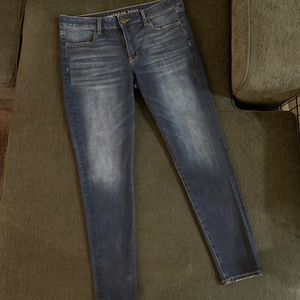 Dark Blue Mid-Rise 360 Next Level Stretch Jegging Size 12 Short